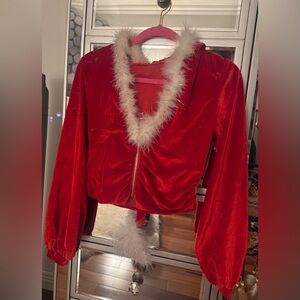 Yandy Santa zip-up holiday jacket